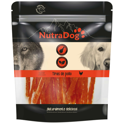 Snack tiras de pollo NutraDog - 350 gramos (Pack de 6 uds)