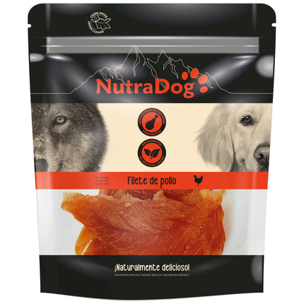 Snack filetes de pollo NutraDog - 350 gramos (Pack de 6 uds)