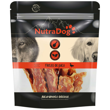 Snack filetes de pato NutraDog - 350 gramos (Pack de 6 uds)
