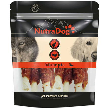 Palitos con pato NutraDog - 350 gramos (Pack de 6 uds)
