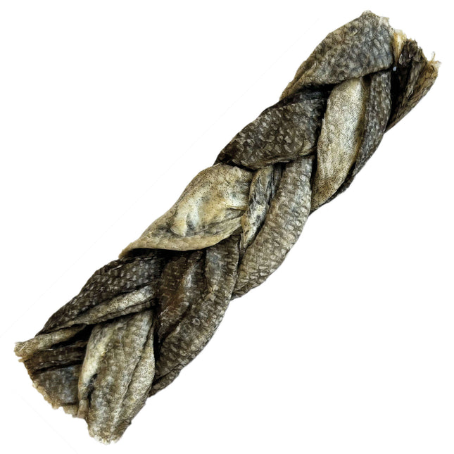 Trenza de piel de bacalao NutraDog 1 kg.