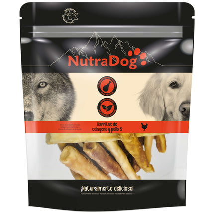 Barritas de colágeno y pollo S NutraDog de 350 gramos (Pack de 6 uds)
