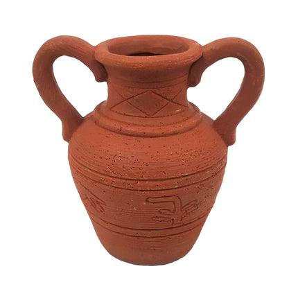 Ornamentos jarra de 2 asas con detalles de ICA 9 cm.