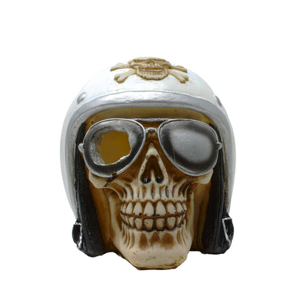 Ornamento calavera motorista