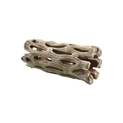 Ornamento tronco viejo con huecos 11 cm.