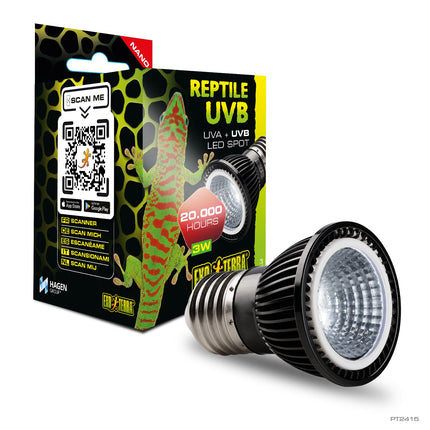 Exo Terra Bombilla Spot Led UVB 3w