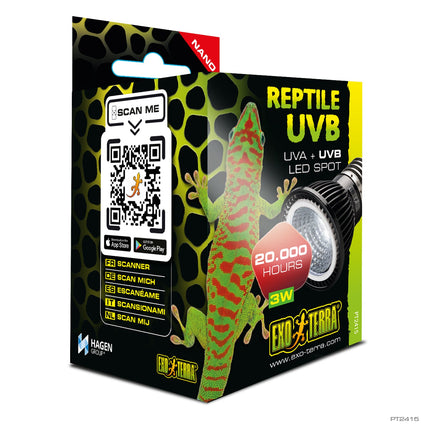 Exo Terra Bombilla Spot Led UVB 3w