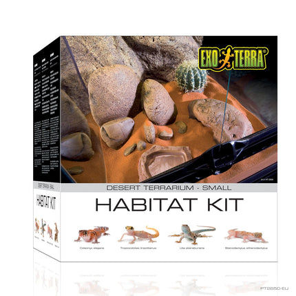 Exo Terra Habitat Kit Desértico 27L S. 30x30x30