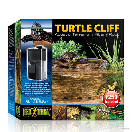 Exo Terra Turtle Cliff Filtro Tortuga+Roca, M