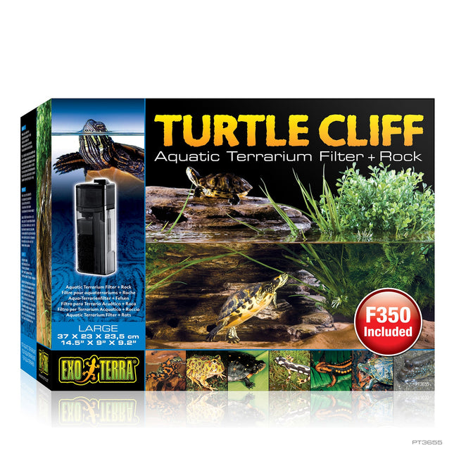 Exo Terra Turtle Cliff Filtro Tortuga+Roca - M