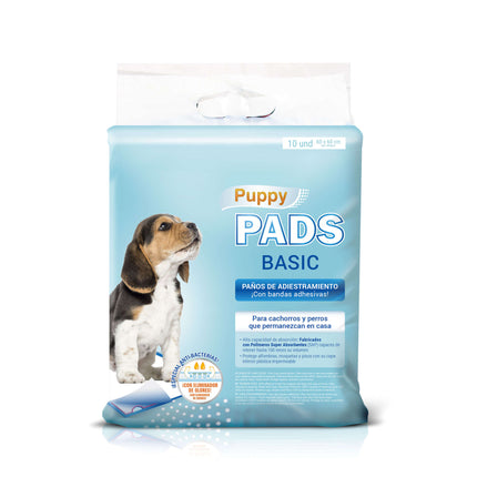 Paños de Adiestramiento Puppy Pads Basic 60 x 60 cm.