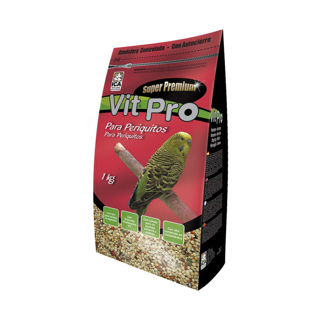 Alimento para Periquitos Vit Pro en Bolsa 1 kg. (Pack de 6 uds)