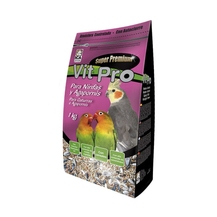 Alimento para Cotorras Vit Pro en Bolsa 1 kg. (Pack de 6 uds)