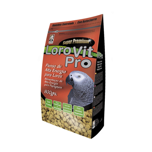 Alimento para loros Vit Pro en Bolsa 800 gramos (Pack de 6 uds)