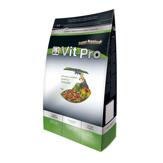 Alimento para Loros y Cotorras Tropi Vit Pro en Bolsa 4 kg. (Pack de 2 uds)