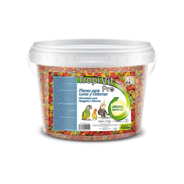Alimento Tropi Vit Pro en Cubo 2,3 kg.