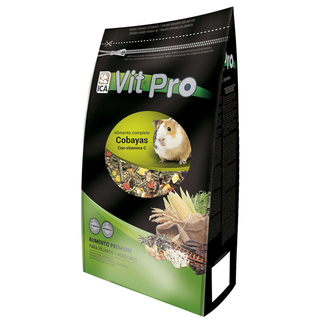 Alimento para Cobayas con cierre Zip Vit Pro en Bolsa 3.000 gramos (Pack de 4 uds)
