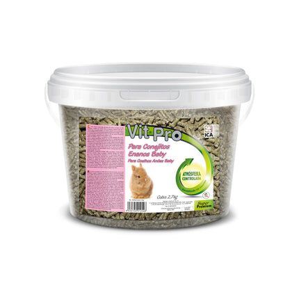 Alimento para conejos enanos baby Vit Pro en cubo 2.700 gramos