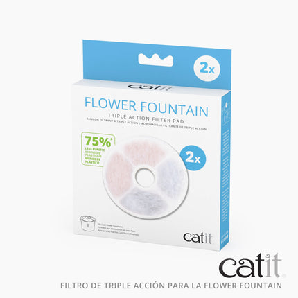Catit Filtro Triple Acción (Menos Plástico), 6 uds