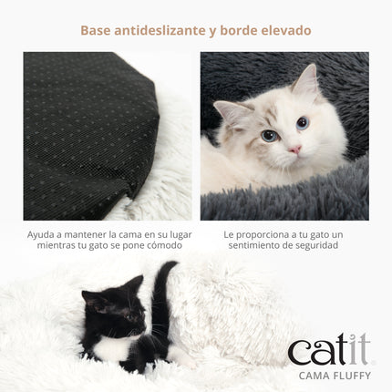 Catit Cama Fluffy, Blanca