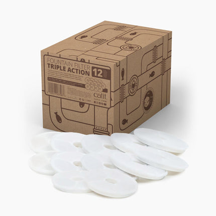 Catit Filtro de Triple Acción para Fuentes, 12 uds