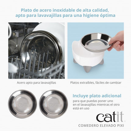 Catit PIXI Comedero Elevado 200ml