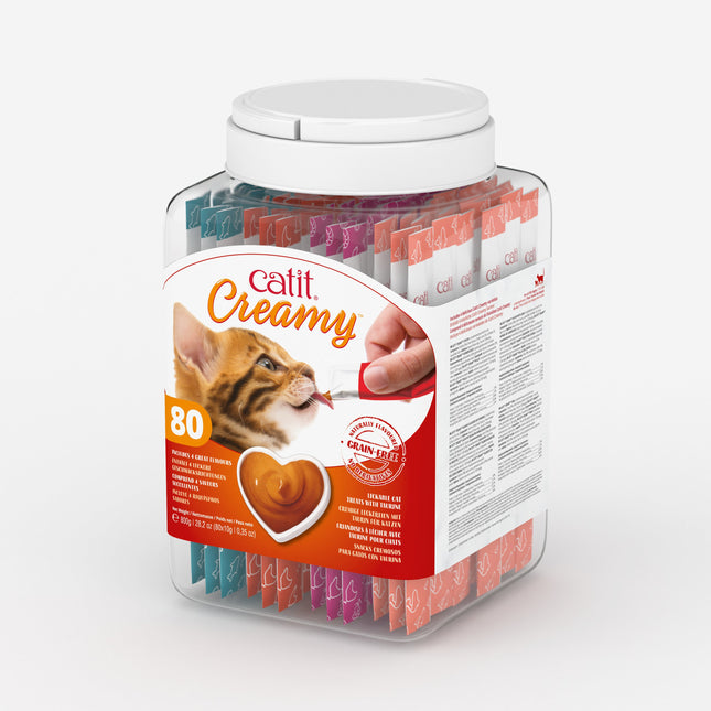 Catit Creamy Bote Surtido - 80x10g