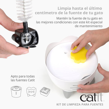 Catit Kit Limpieza Bebederos Fuentes