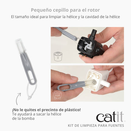 Catit Kit Limpieza Bebederos Fuentes