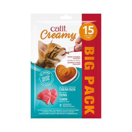Catit Creamy Atún - 15x10g (Pack de 8 uds)