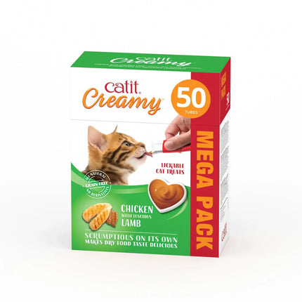Catit Creamy Pollo y Cordero - 50x10g