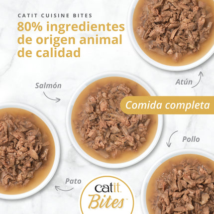 Catit Cuisine Bites de Pato de 75g (Pack de 12 uds)