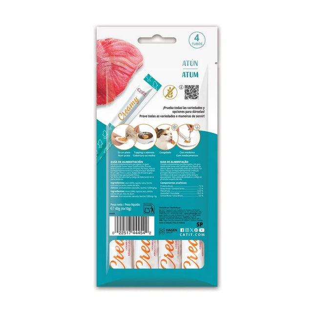 Catit Creamy Atún - 4x10g (Pack de 12 uds)