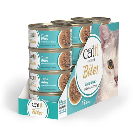 Catit Cuisine Bites de Atún de 75g (Pack de 12 uds)
