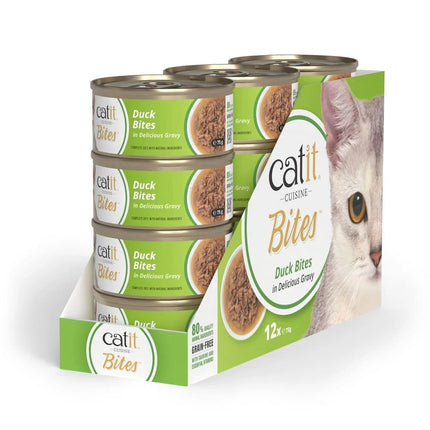 Catit Cuisine Bites de Pato de 75g (Pack de 12 uds)