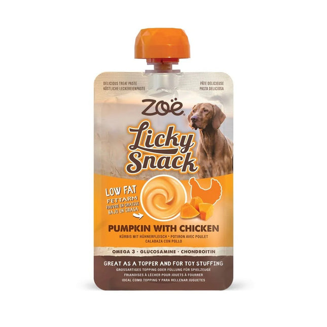 ZOE Licky Snack - Calabaza & Pollo - 85g (Pack de 4 uds)