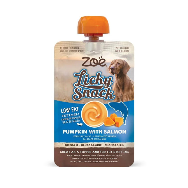 ZOE Licky Snack - Calabaza & Salmón - 85g (Pack de 4 uds)