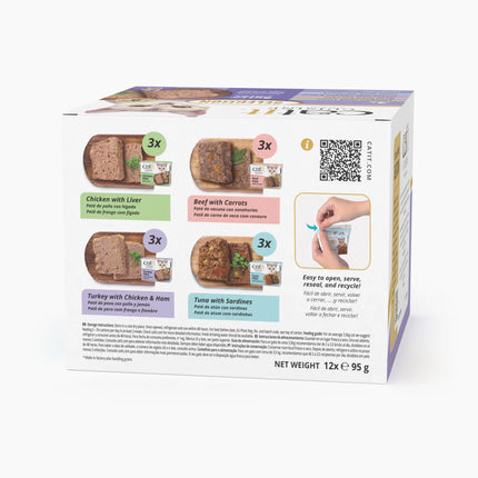 Catit Cuisine Selection Pato - Pack Variado de 12x95g
