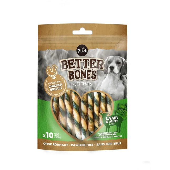 ZOE Better Bones,Twist Cordero y Menta - 12.5cm10p (Pack de 2 uds)