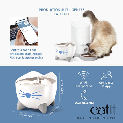 Catit PIXI Fuente Inteligente - 2 litros