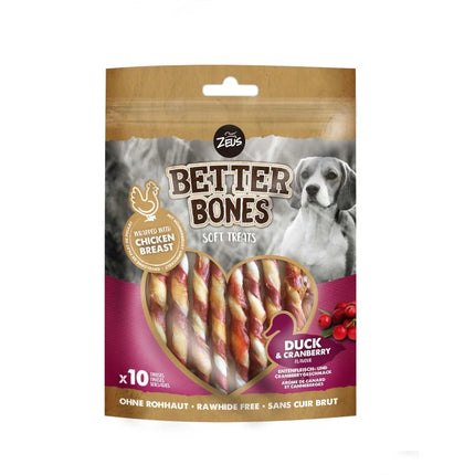ZOE Better Bones,Twist Pato/Arandanos,12.5cm10pc (Pack de 2 uds)
