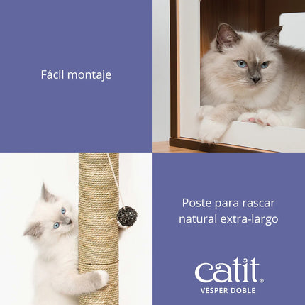 Catit Vesper Doble - Nogal