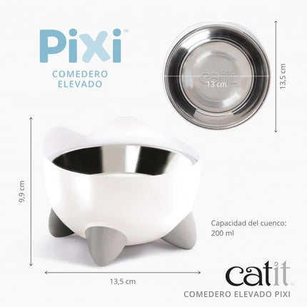 Catit PIXI Comedero Elevado 200ml