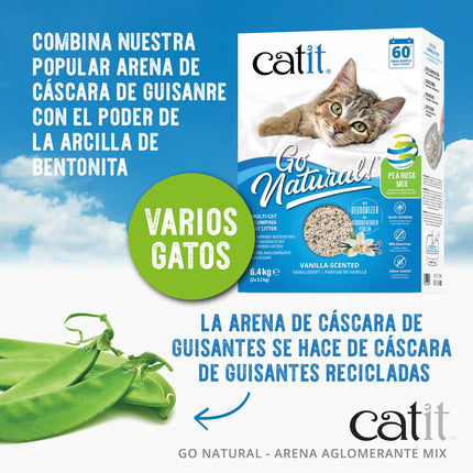 Catit Go Natural! Arena MIX Vainilla 6,4kg