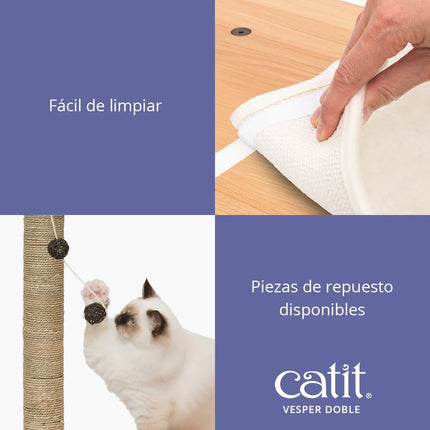 Catit Vesper Doble - Nogal