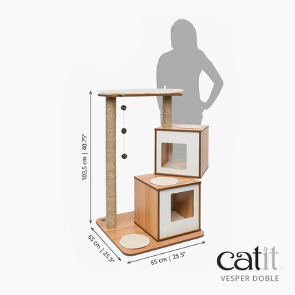 Catit Vesper Doble - Nogal