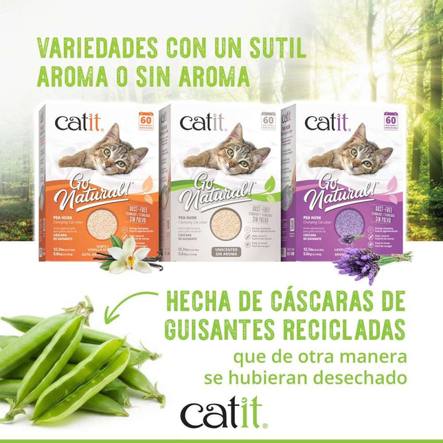 Catit Go Natural! Arena Guisantes de Vainilla 5,6kg