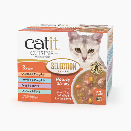 Catit Cuisine Selection Guiso de Pack Variado de 12x95g