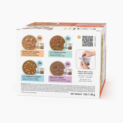 Catit Cuisine Selection Guiso de Pack Variado de 12x95g