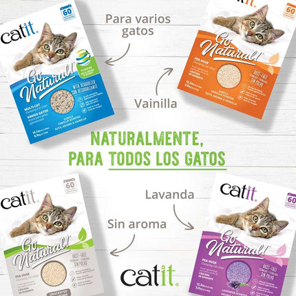 Catit Go Natural! Arena Guisantes de Vainilla 5,6kg